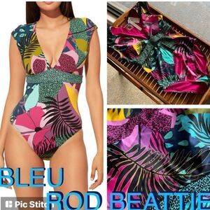 2024 Bleu Rod Beattie Women's Jungle Book Cap Sleeve Mio swimsuit Size 4